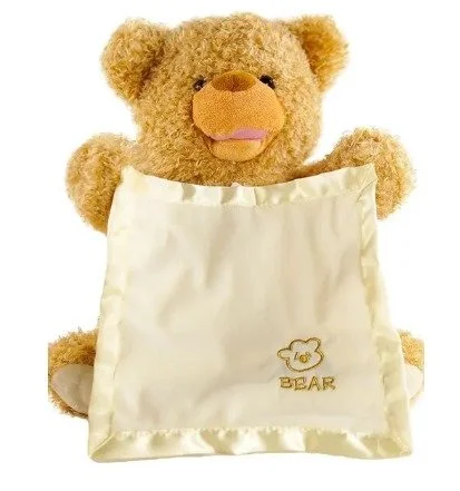 BabySPA Peekaboo Early Learning Teddy Bear Plush Toy Electric Music Stuffed Baby Toys BabySPA